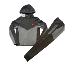 8513 Детски екип Tech Fleece черно сиво