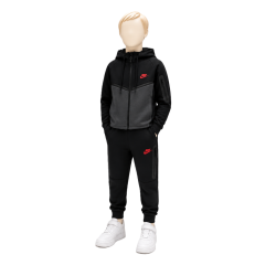 8513 Детски екип Tech Fleece черно сиво