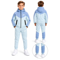 8510 Детски екип Tech Fleece синьо