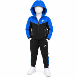 8522 Детски екип Tech Fleece черно синьо