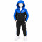 8522 Детски екип Tech Fleece черно синьо