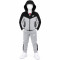 8523 Детски екип Tech Fleece сиво черно