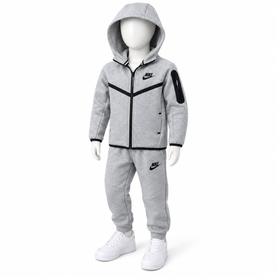 8525 Детски екип Tech Fleece светло сиво