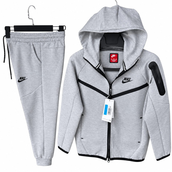 8525 Детски екип Tech Fleece светло сиво