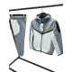 8526 Детски екип Tech Fleece тъмно сиво светло сиво и зелено