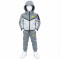 8526 Детски екип Tech Fleece тъмно сиво светло сиво и зелено