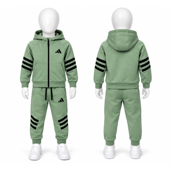 8521 Детски екип Adi Sportswear зелено