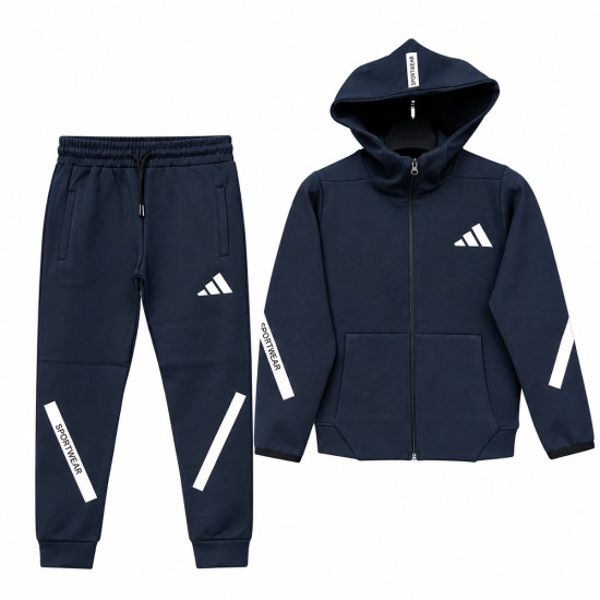 8520 Детски екип Adi Sportswear тъмно син
