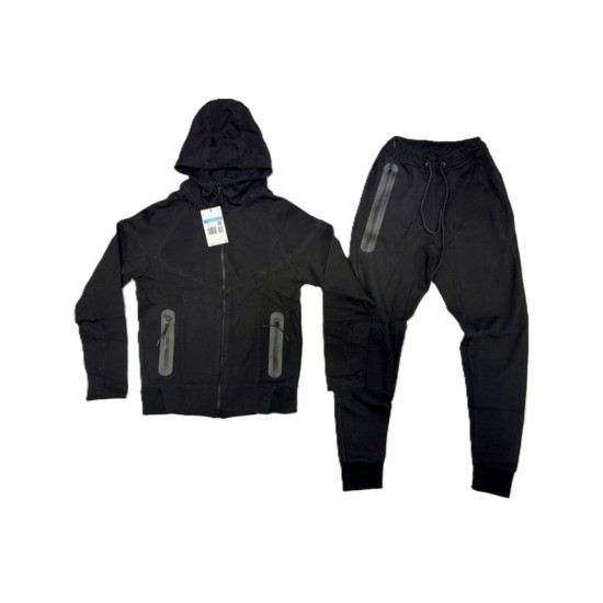 8409 Детски екип Tech Fleece черно нов модел