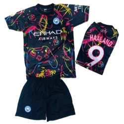8051 Детски футболен комплект Mancherster City HAALAND 9