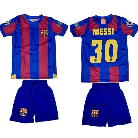 8374 Ретро детски футболен комплект Barcelona MESSI 30