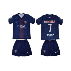8387 Детски футболен комплект Paris Saint Germain KVARATSKHELIA 7