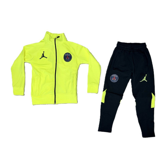 8106 Детски футболен екип Paris Saint Germain електриково зелено и черно
