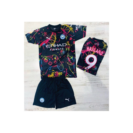 8051 Детски футболен комплект Mancherster City HAALAND 9